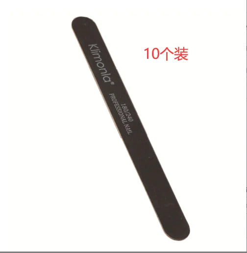 10/50/100PCS Professional Nail Files 100/180/240/320 Wooden black Nail Files Sandpaper For Nails Manicure Salon Tool Set