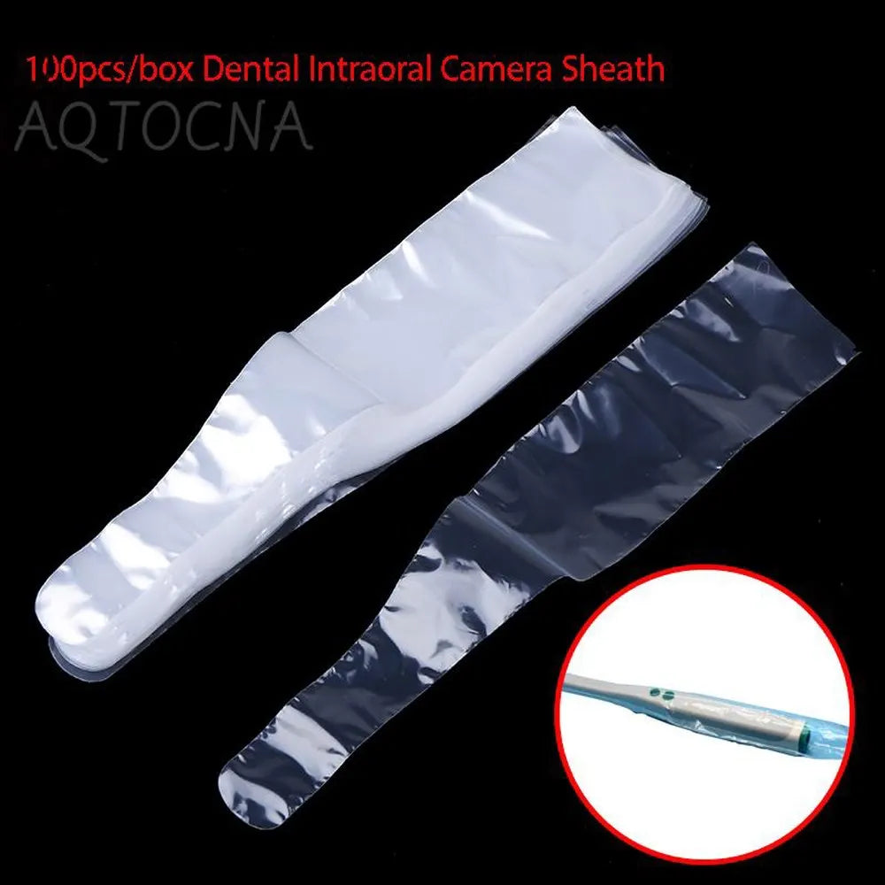 100Pcs/Box Dental Disposable Light Guide Rod Protective Film Sheath Sleeve Cover For Curing Light Sticks