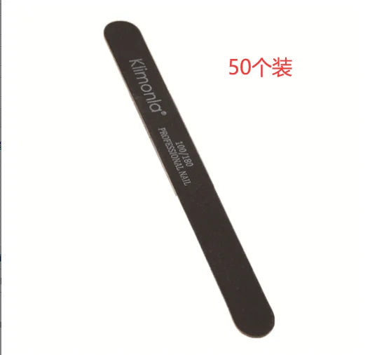 10/50/100PCS Professional Nail Files 100/180/240/320 Wooden black Nail Files Sandpaper For Nails Manicure Salon Tool Set