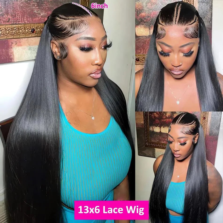 Glueless Bone Straight 4X4 Hd Lace Frontal Wig 13X6 13X4 Black Lace Front Wig Human Hair 5x5 Natural Brazilian Transparent Wigs