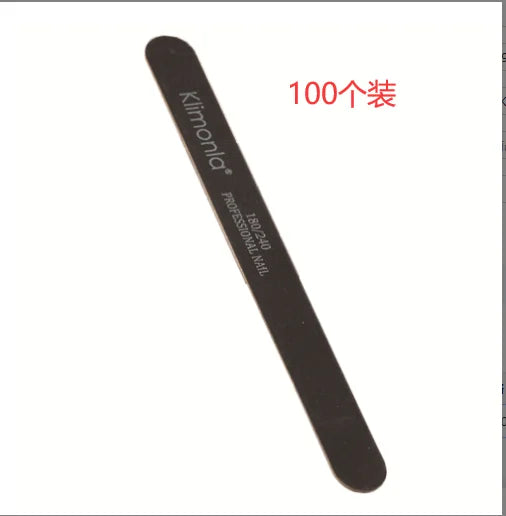10/50/100PCS Professional Nail Files 100/180/240/320 Wooden black Nail Files Sandpaper For Nails Manicure Salon Tool Set