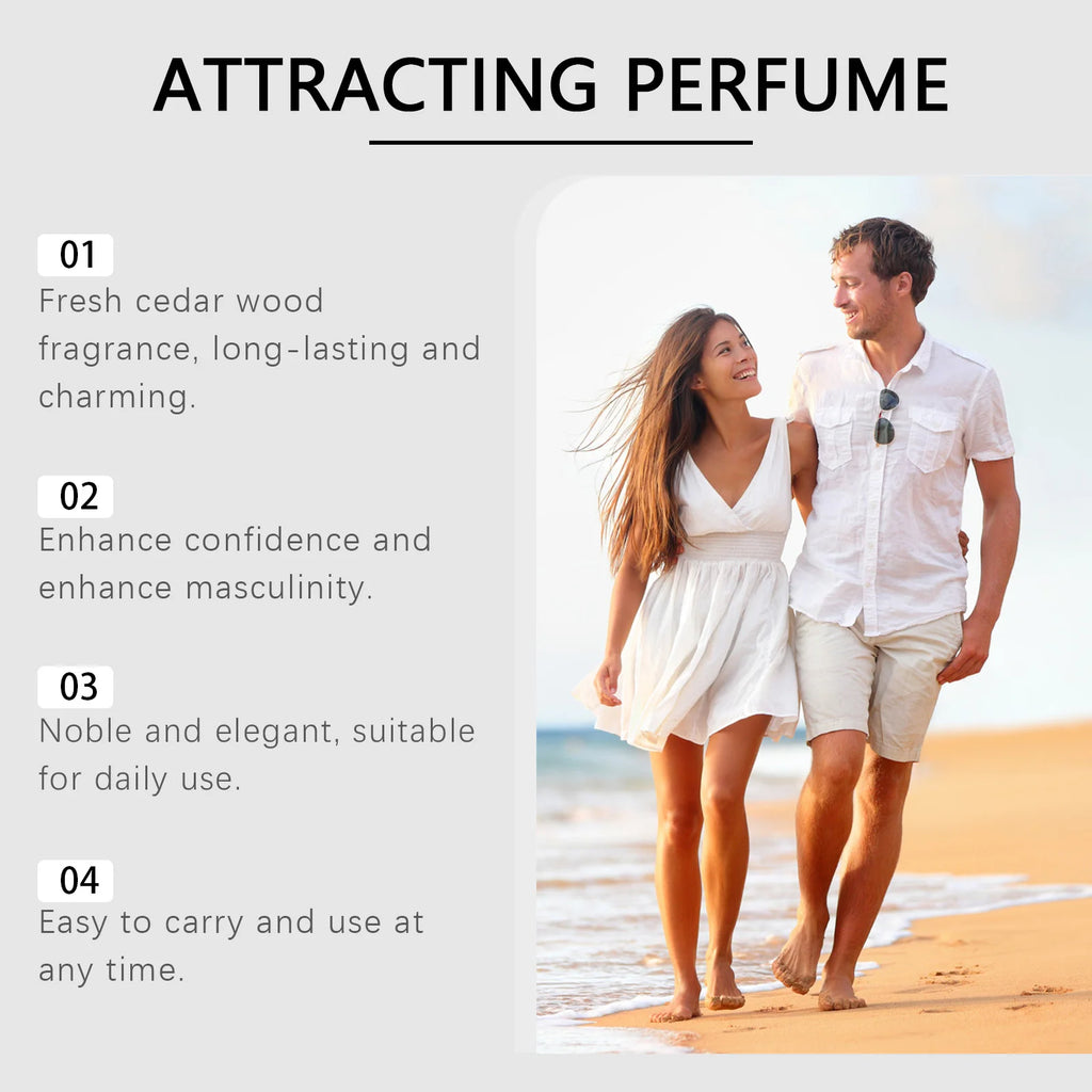 Roxelis 30ml Men Pheromone Perfume Cedar Fragrance Glamour Gentlemen Lasting Dating Romantic Scent Fresh Body Flirting Perfume