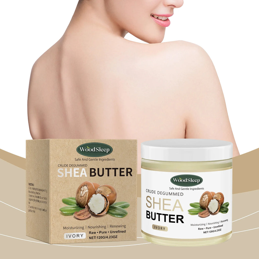 Woodsleep 120g Shea Butter Nourish Skin Lotion Body Moisturizing Reduce Dark Spot Dullness Brighten Skin Lasting Hydrating Cream