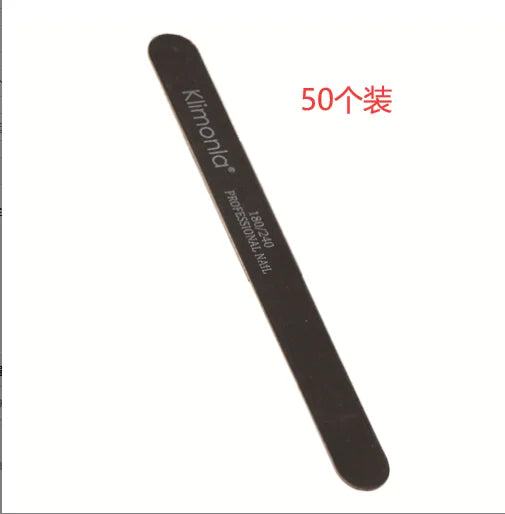 10/50/100PCS Professional Nail Files 100/180/240/320 Wooden black Nail Files Sandpaper For Nails Manicure Salon Tool Set