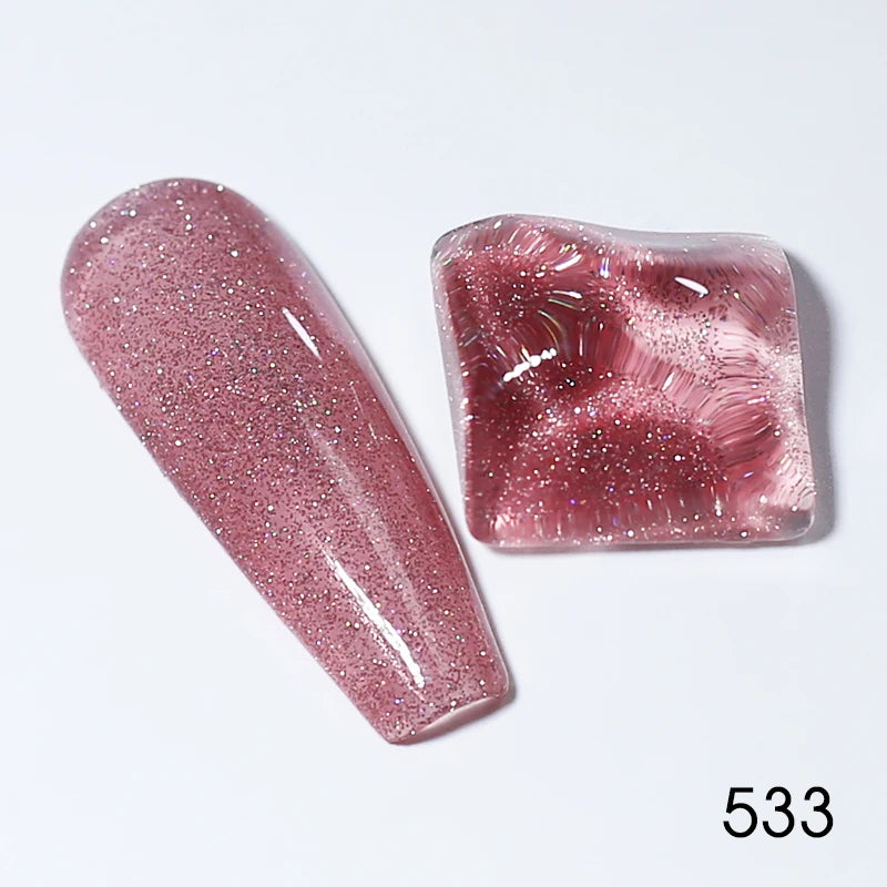 Clou Beaute Glitter Gel Nail Varnishes Winter Color Sparkling Sequins Soak Off UV LED Varnish Nail Art Decoration Base Top Coat