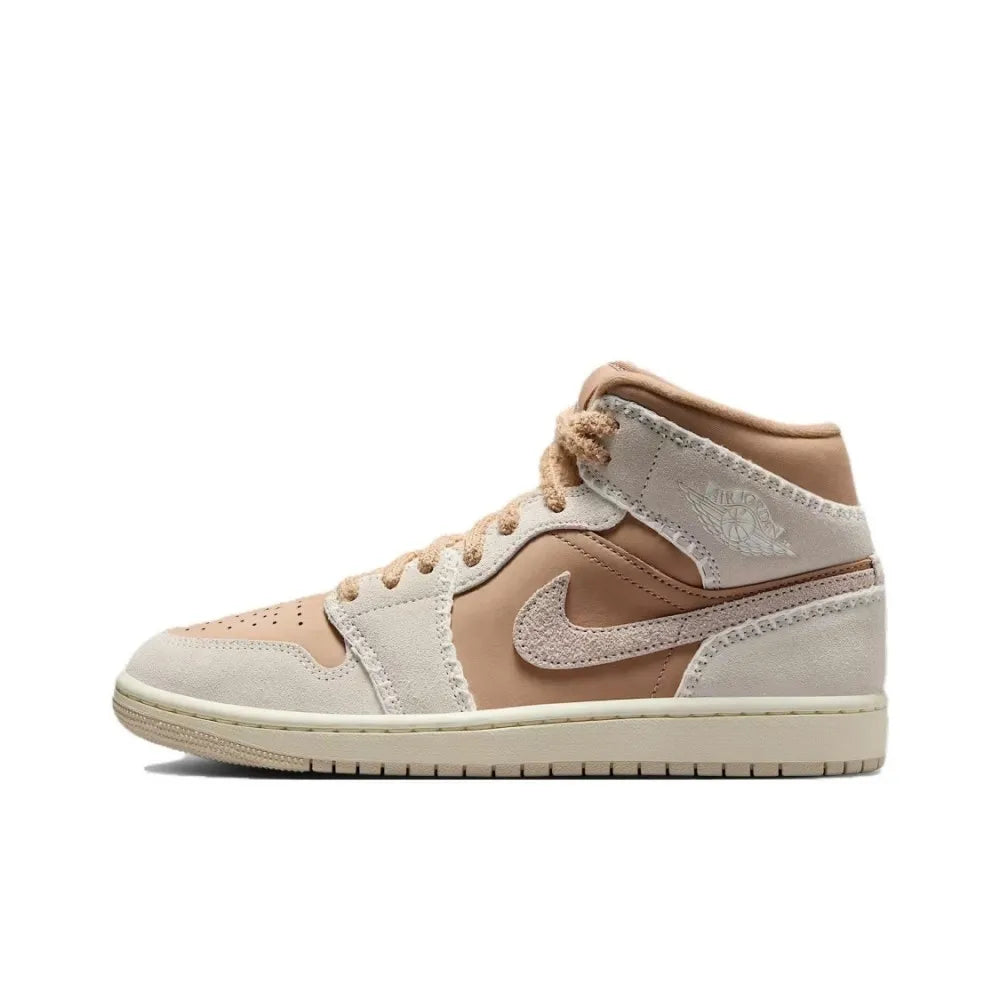 Nike Air Jordan 1 Mid Basketball Shoe Unisex Versatile for Multiple Occasions, Delivering Support and All-day Comfort DV0991-101