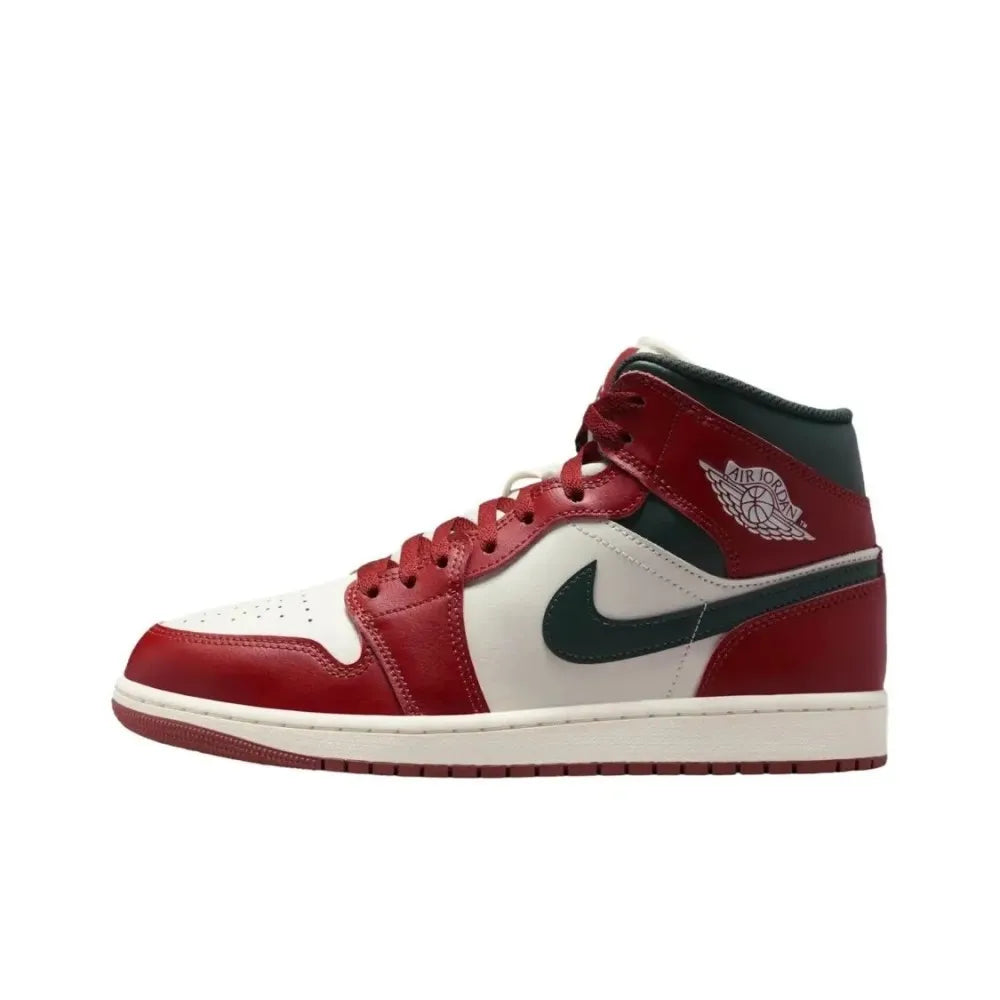 Nike Air Jordan 1 Mid Basketball Shoe Unisex Versatile for Multiple Occasions, Delivering Support and All-day Comfort DV0991-101