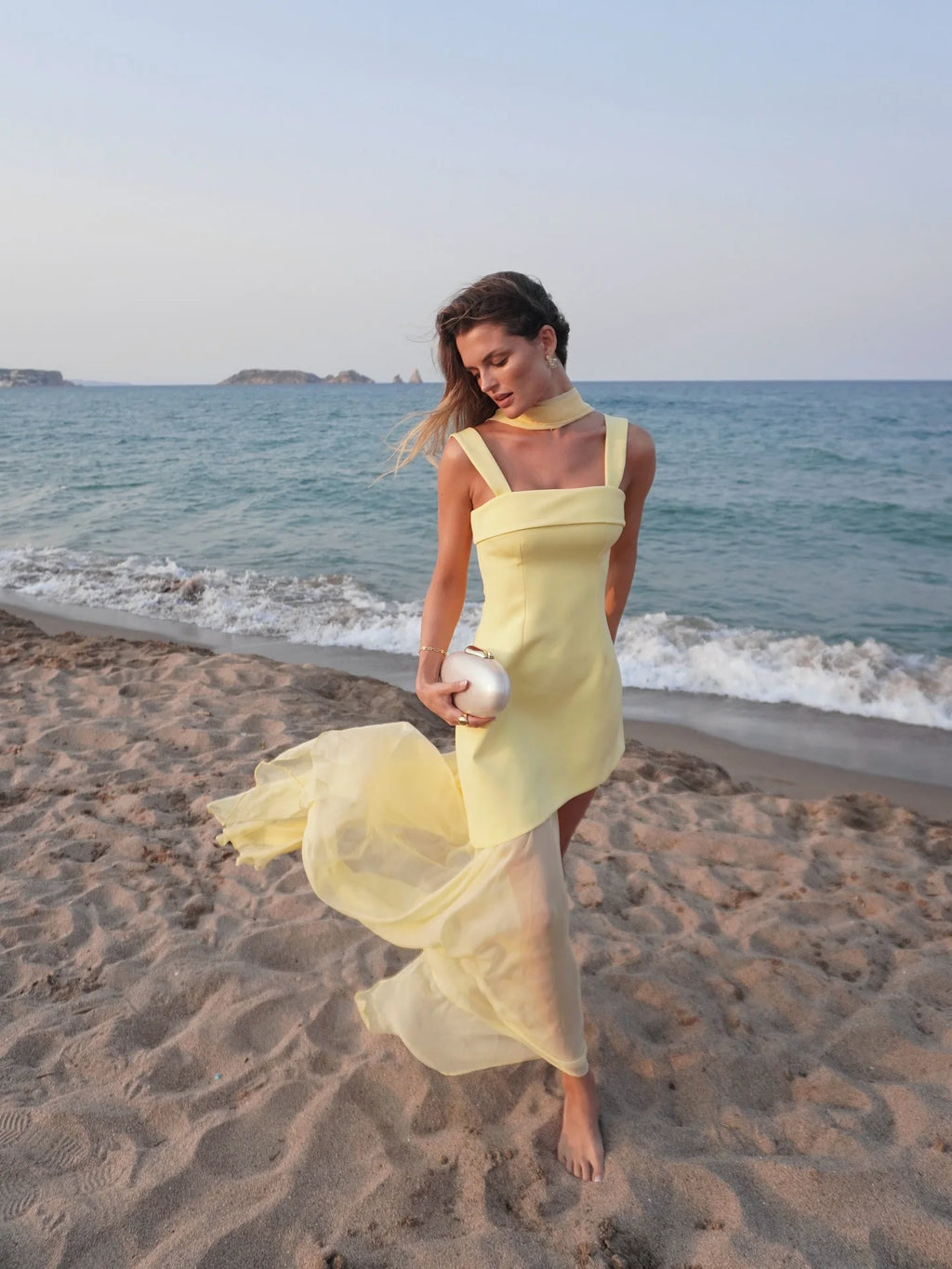 Elegant Women's Strapless Ribbon Long Dress Mesh Maxi Dresses Summer Evening Party Wedding Guest White Yellow Burgundy Brown New