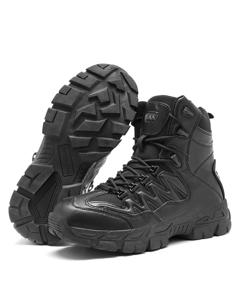 Autumn and Winter New Large High Top Training Boots Outdoor Mountaineering and Hiking Boots Anti slip Wear Resistant Work Shoes