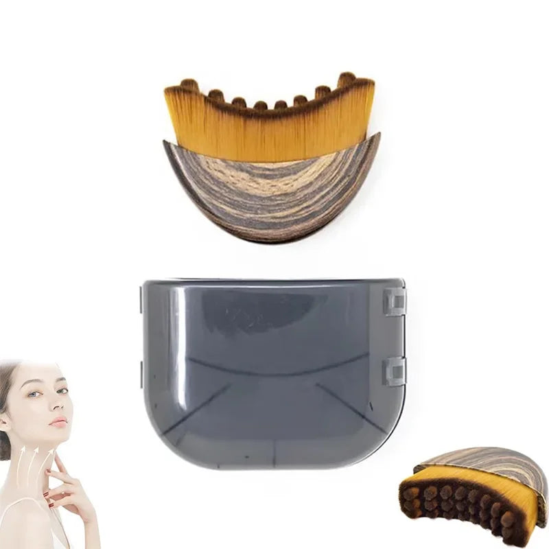 1Pc Lymphatic Facial Massage Brush – Contouring Face Tool for Eye & Neck Care, Skin Tightening Beauty Scraper for Women