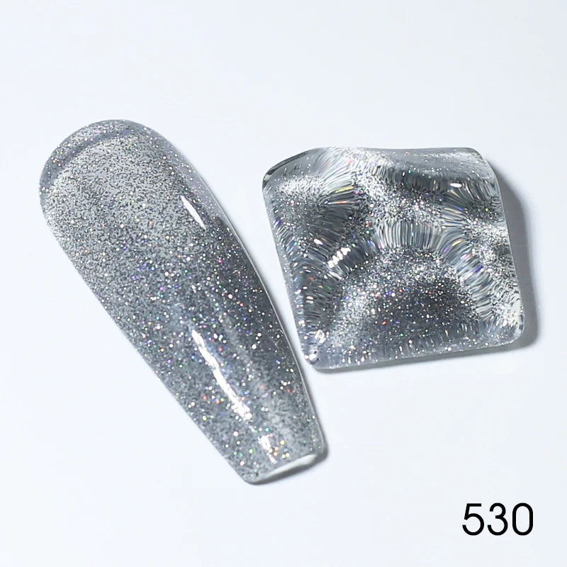 Clou Beaute Glitter Gel Nail Varnishes Winter Color Sparkling Sequins Soak Off UV LED Varnish Nail Art Decoration Base Top Coat