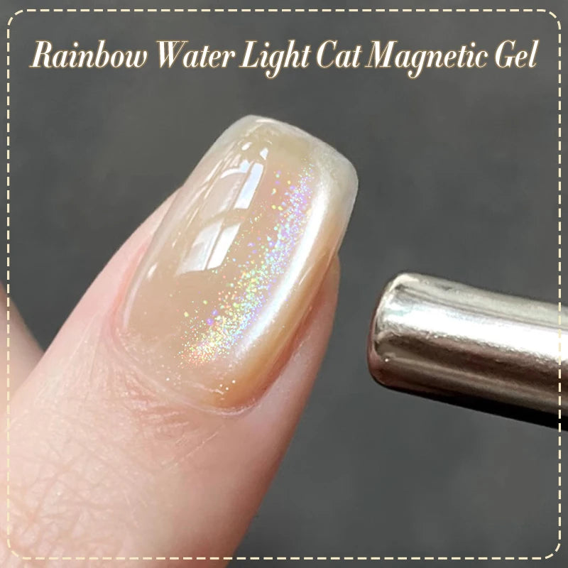 BORN PRETTY Water Light Cat Magnetic Gel Nail Polish Nude Milk White Jelly Color Semi Permanent Soak Off UV LED Gel Varnish DIY