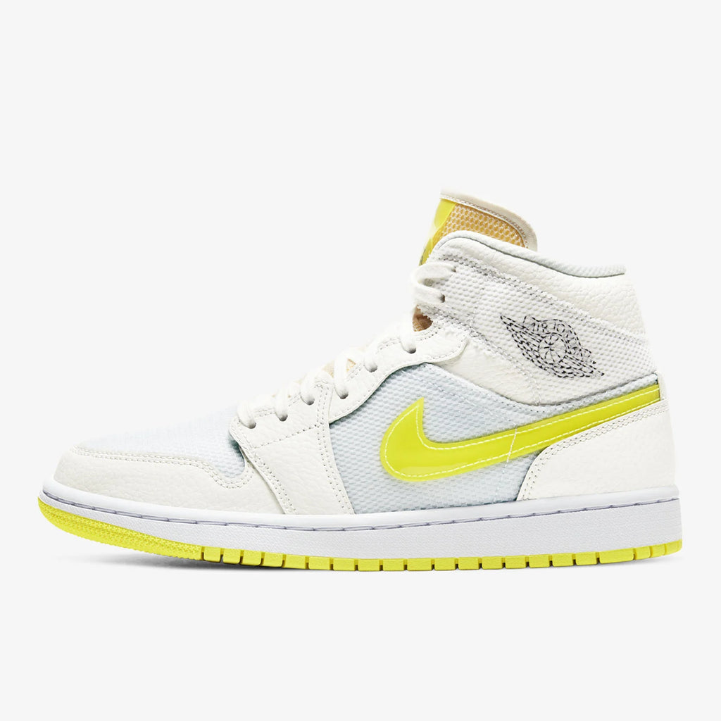 Nike genuine Air Jordan 1 Mid AJ1 Lakers Mid-top Basketball Shoes DB2822-107