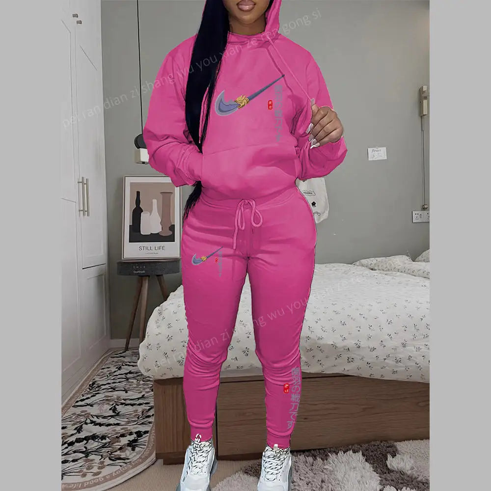 High Quality Hoodies Sets Women Clothing 2025 New in Pants Suits Fashion Brand Print 2 Piece Outifts Tracksuit for Women and Men