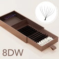 DIYDAY 3D W Lashes Extension 6D W Shaped Bloom Premade Eyelash Fans C D Curl Natural False Eyelashes for Extension Makeup