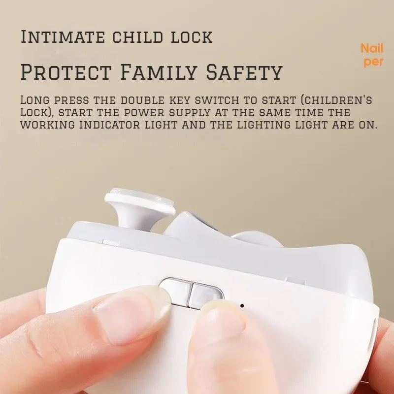 1 Pcs Electric Automatic Nail Clipper Manicure Nail Trimmer For Adult