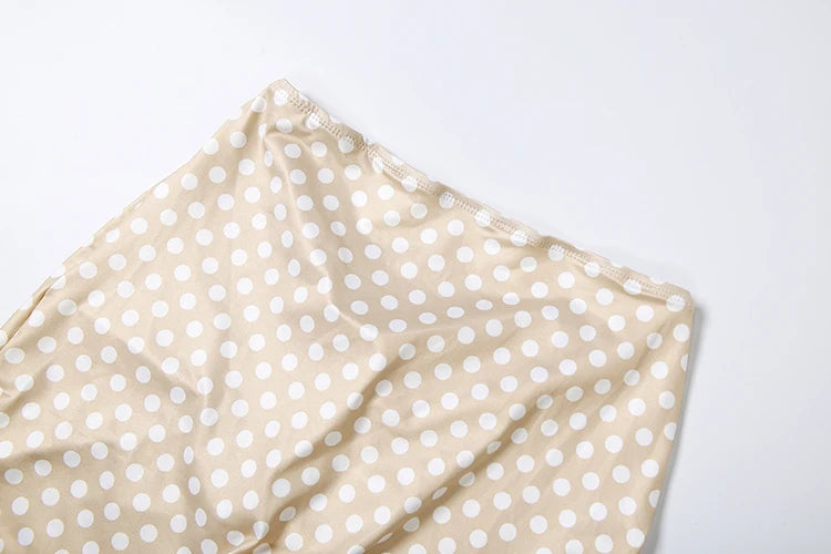 Nibber Hottie Women Dot Print 2 Piece Set Tracksuit Sexy Backless Halter Tank Tops+Leggings Matching Streetwear Stretch Outfits