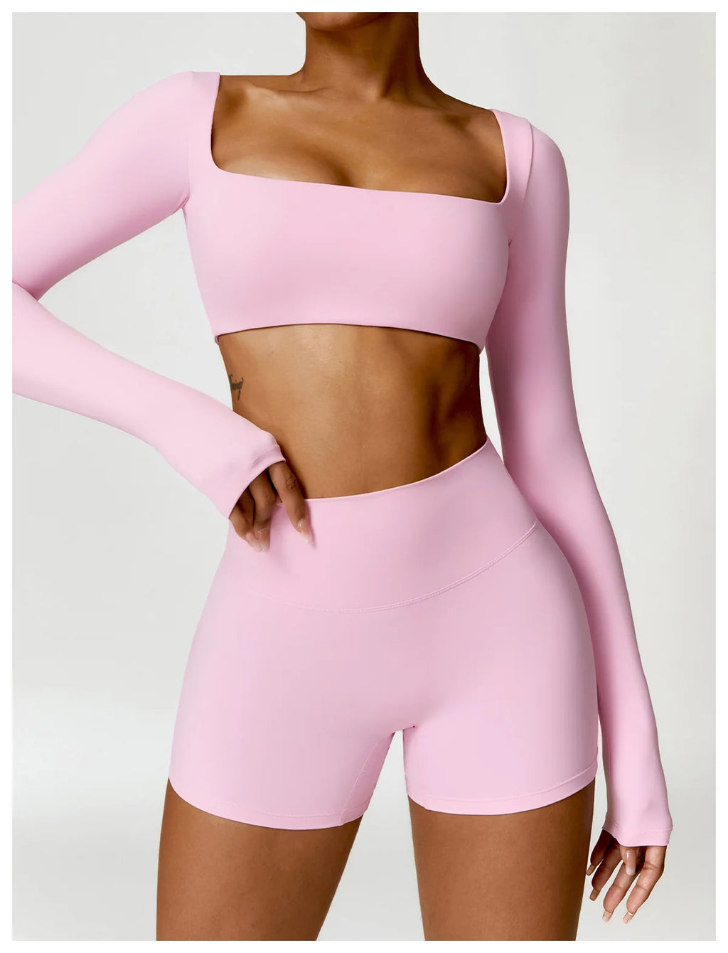 Women 2-Piece Sports Set Quick Drying For Gym Running Training Long Sleeve Sports T-Shirt Yoga Clothing Women Gym Sports Clothin