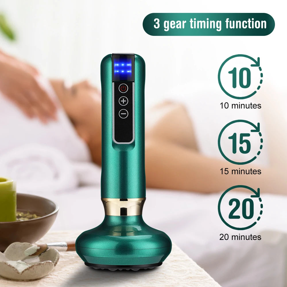 Intelligent Suction Medical Cupping Set Beauty Massager Glass Jars Anti Cellulite Cupping Vacuum Slimming Guasha Massage