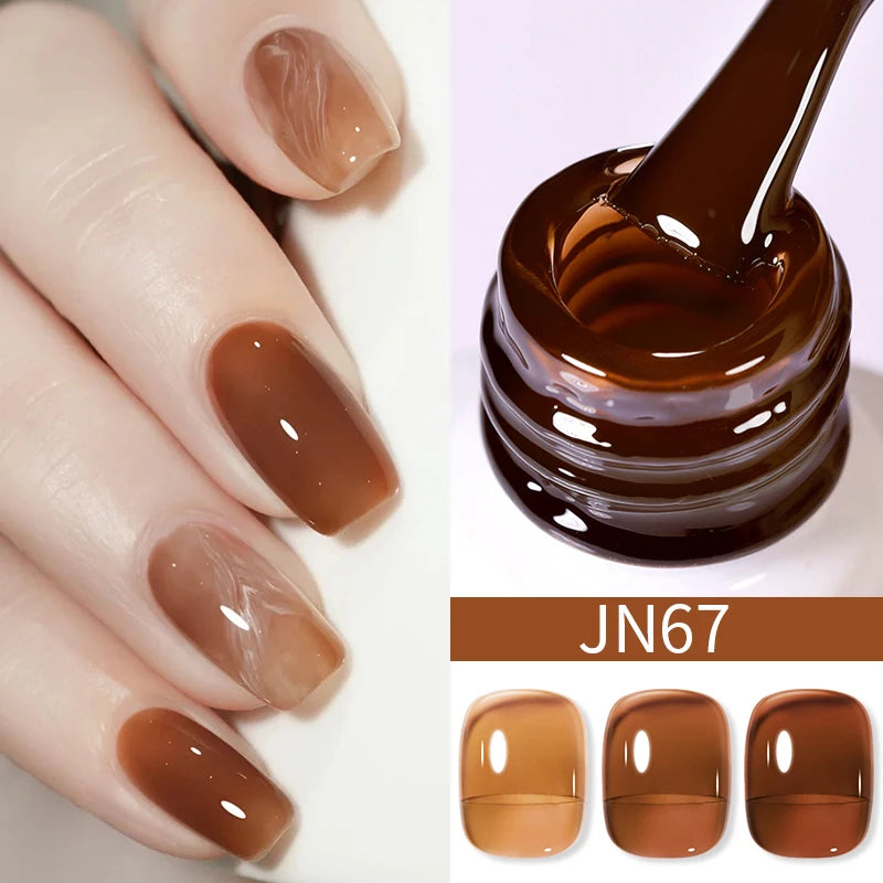 BORN PRETTY Water Light Cat Magnetic Gel Nail Polish Nude Milk White Jelly Color Semi Permanent Soak Off UV LED Gel Varnish DIY