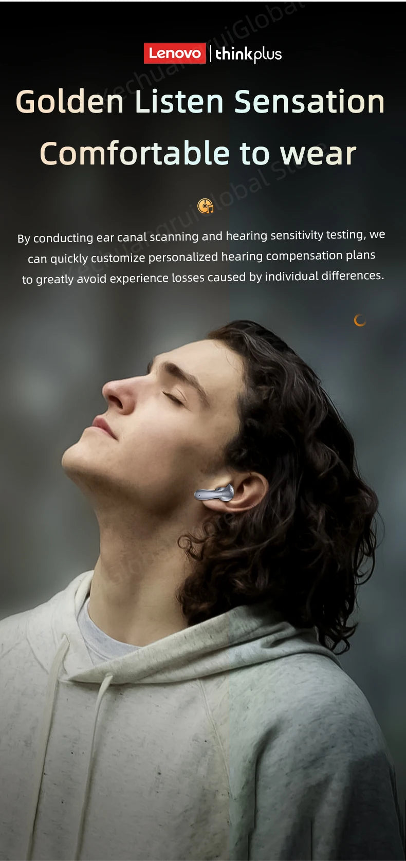 2025 Original Lenovo LP48 TWS Earphone Wireless Bluetooth 5.4 Headset Half In Ear Noise Reduction Free EarBuds For Huawei iPhone