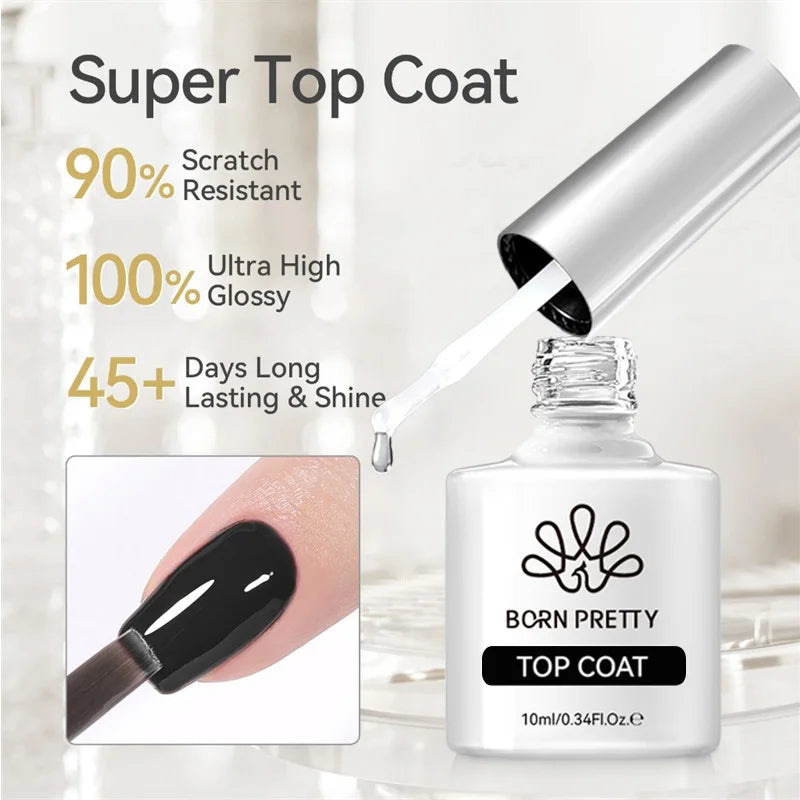 BORN PRETTY Water Light Cat Magnetic Gel Nail Polish Nude Milk White Jelly Color Semi Permanent Soak Off UV LED Gel Varnish DIY