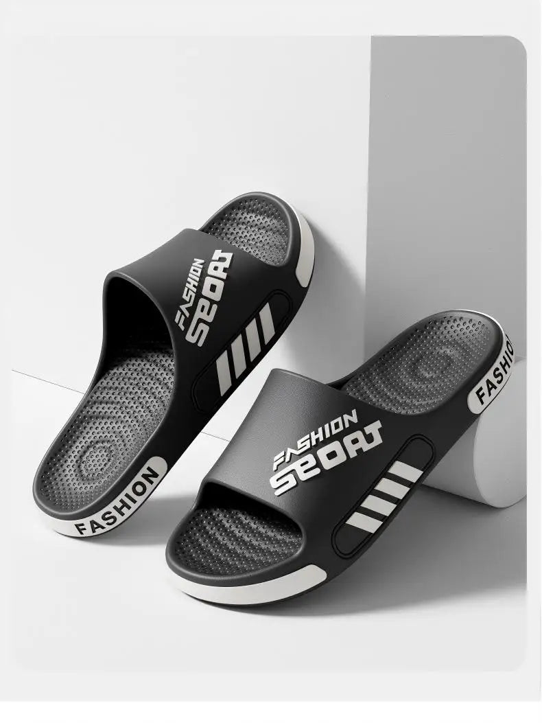 Men's and Women's Professional Design Large Size Eva Slippers Trendyy Student Couple Slippers Outdoor Wear Non-Slip Slippers Women's Summer