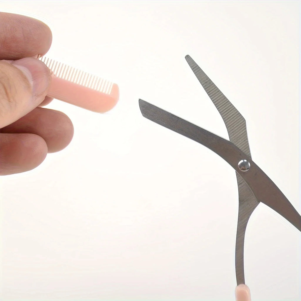 Tijeras Perfeccionadoras de Cejas 2 en 1 con Peine Integrado