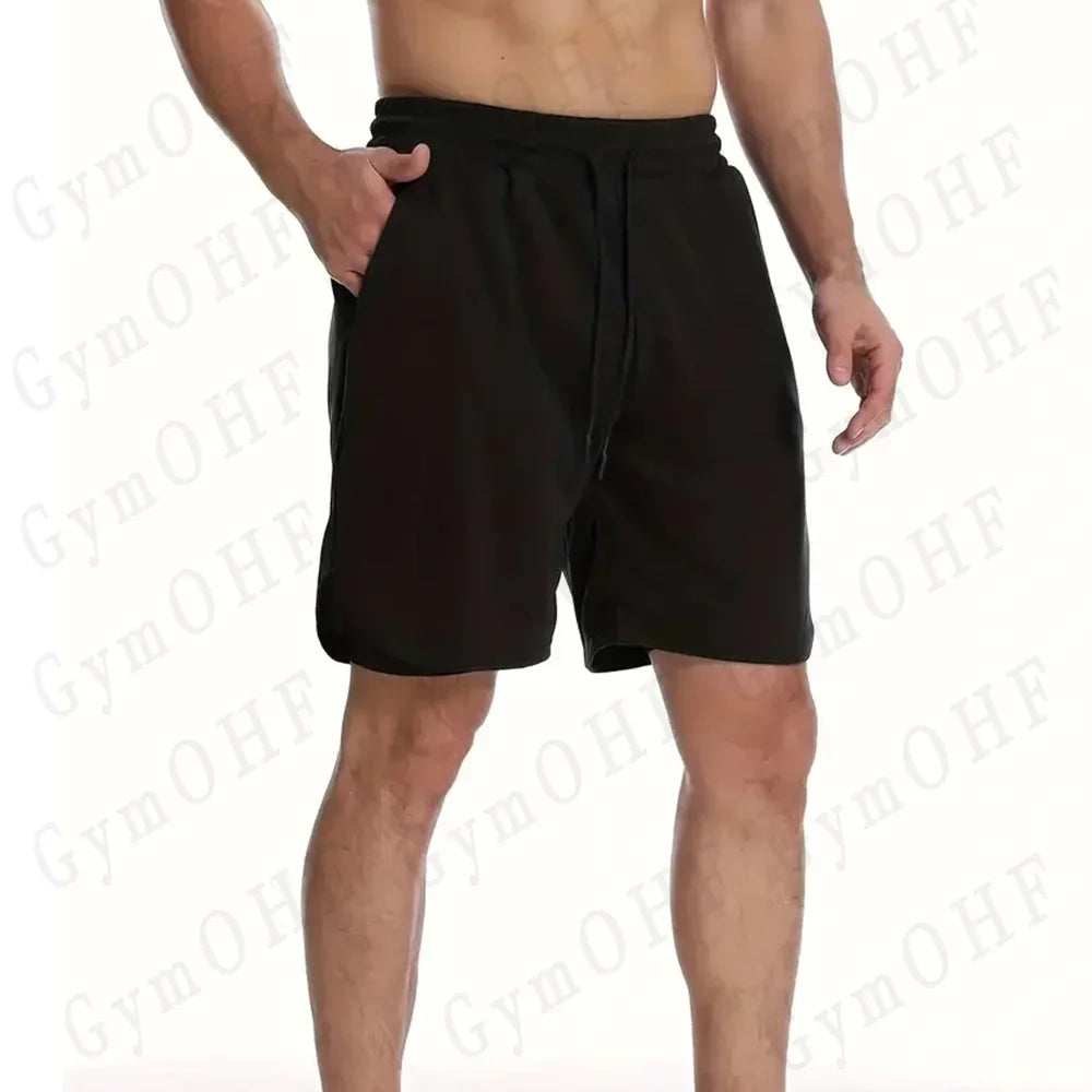 Goku Anime Running Shorts Men Fitness Gym Training 2 in 1 Sports Shorts Quick Dry Workout Jogging Double Deck Shorts