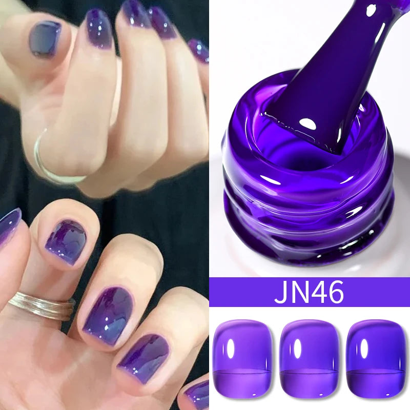 BORN PRETTY Water Light Cat Magnetic Gel Nail Polish Nude Milk White Jelly Color Semi Permanent Soak Off UV LED Gel Varnish DIY