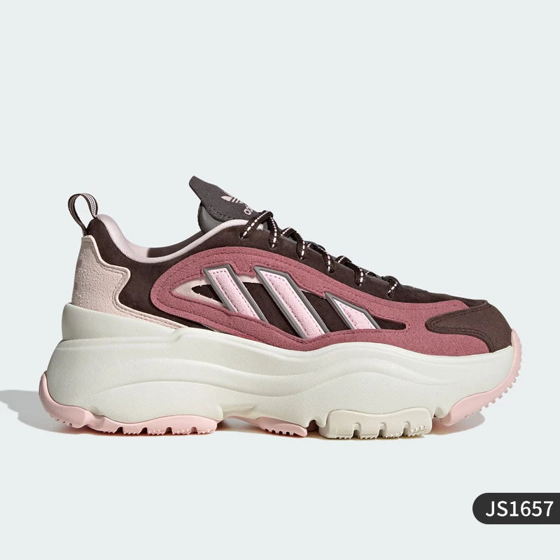 Adidas genuine genuine Three Stripes Women's Classic Thick Sole Sport Dad Shoes JS1657