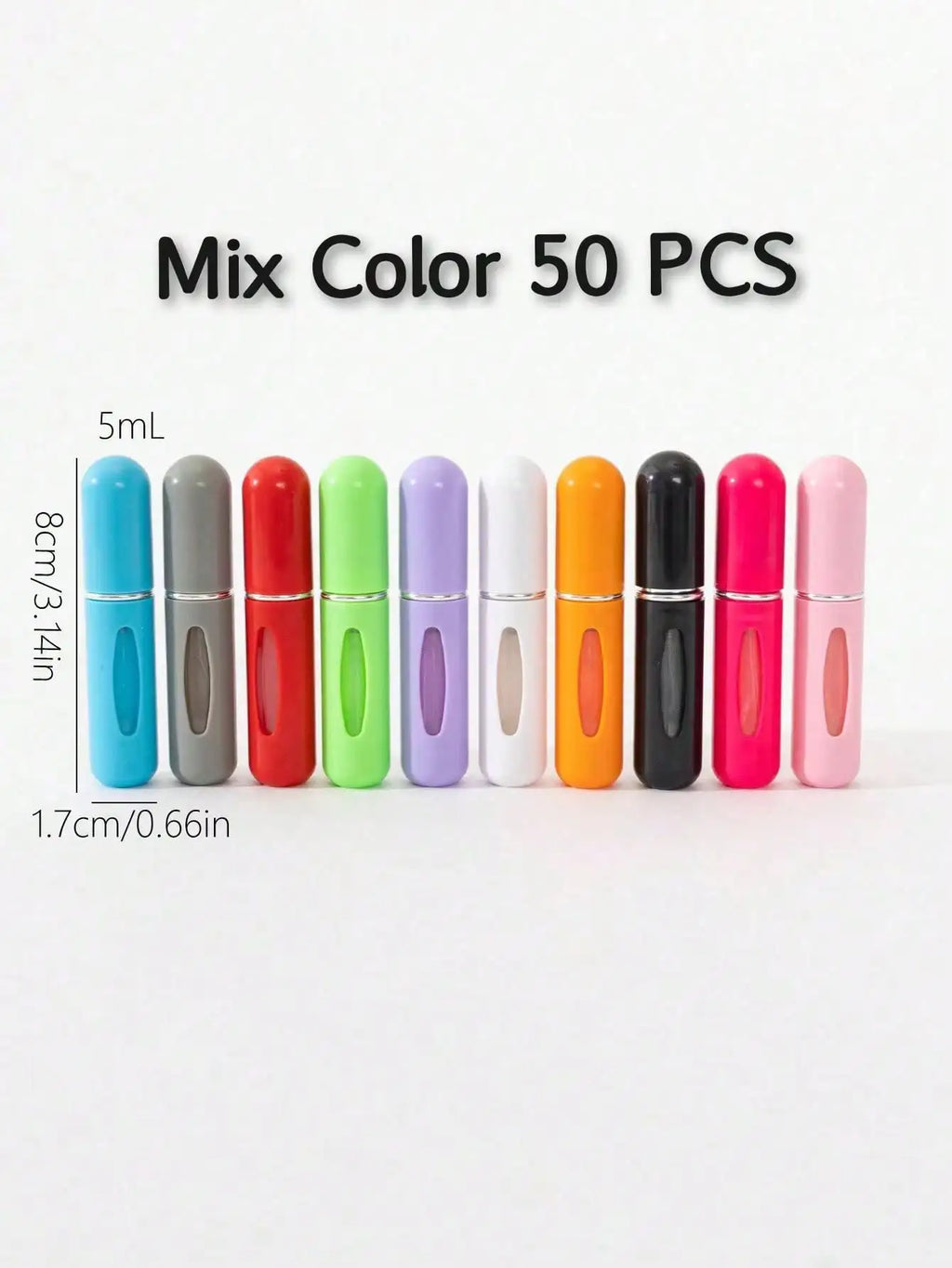 1PC/5/10/20/50 Pcs For Sale 0.17oz  Mini Perfume Bottom Filling Perfume Bottle Refillable Portable Travel Size