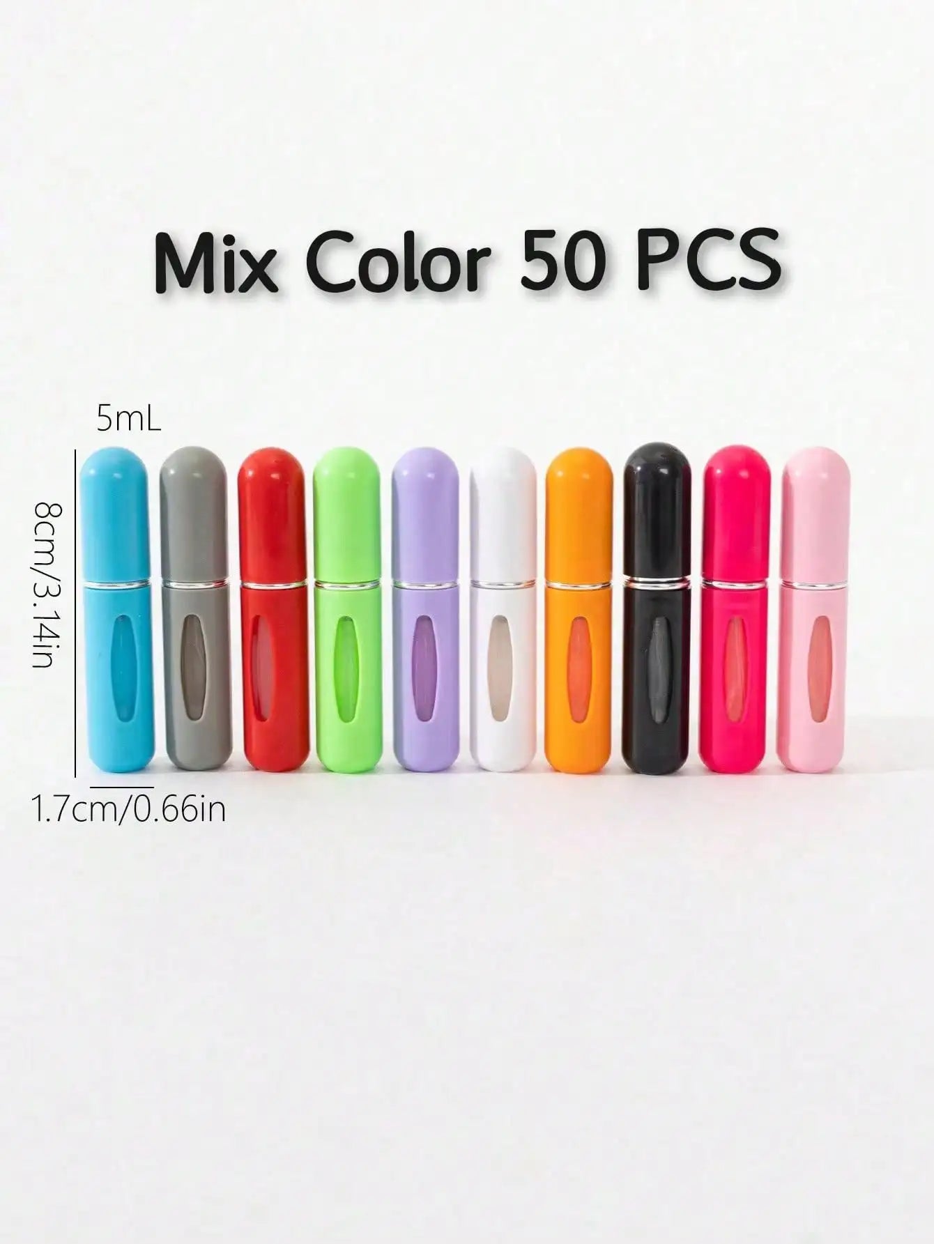 1PC/5/10/20/50 Pcs For Sale 0.17oz  Mini Perfume Bottom Filling Perfume Bottle Refillable Portable Travel Size