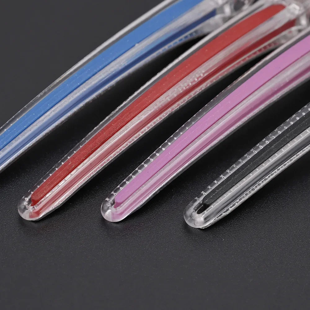 12pcs Pro Seamless Alligator Clip Hair Clip Barbershop Haircutting Sectioning Hairpin Salon Household Styling Tools Accessories