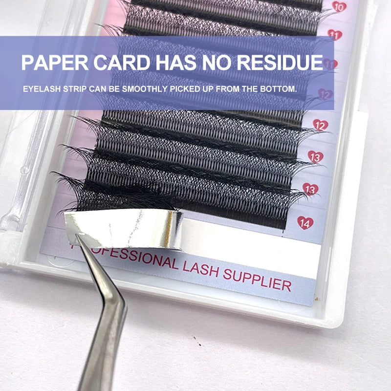 6D W Shape Eyelash Extensions - Pre Made Self Fan Lashes for Easy Application | Blooming Lashes Professional Kit