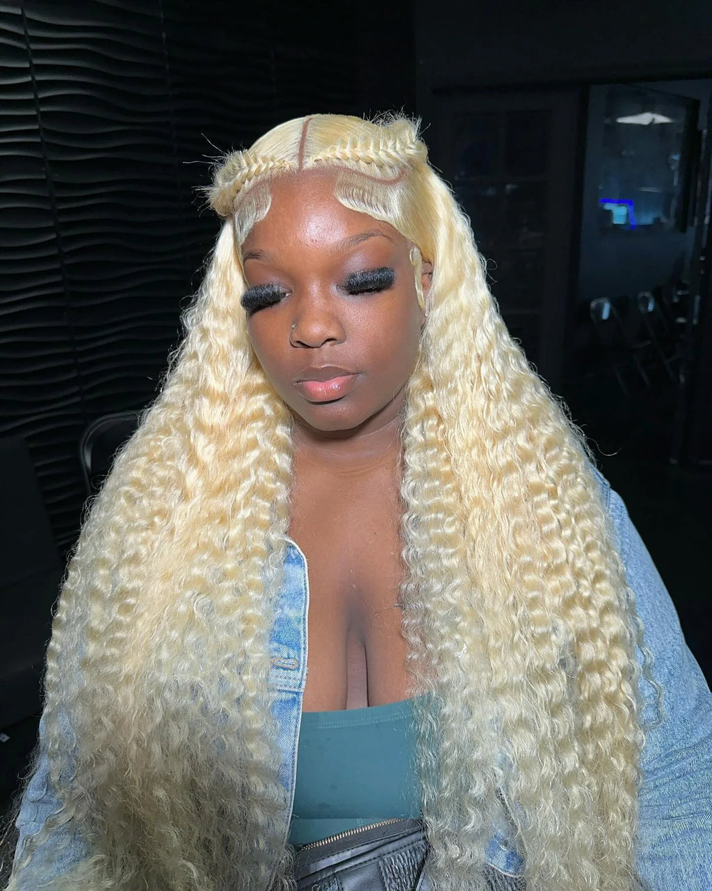 40 Inch Honey Blonde 613 HD Lace Frontal Wig 13x6 Curly Wigs Preplucked Loose Deep Wave Wigs Human Hair 13x4 Lace Frontal Wig