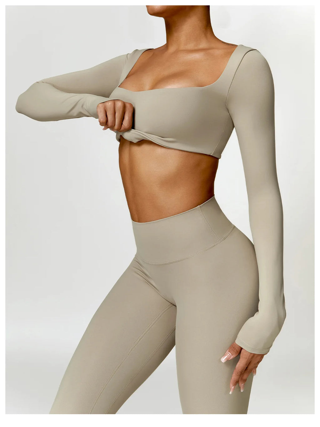Women 2-Piece Sports Set Quick Drying For Gym Running Training Long Sleeve Sports T-Shirt Yoga Clothing Women Gym Sports Clothin
