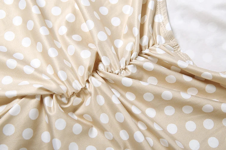 Nibber Hottie Women Dot Print 2 Piece Set Tracksuit Sexy Backless Halter Tank Tops+Leggings Matching Streetwear Stretch Outfits