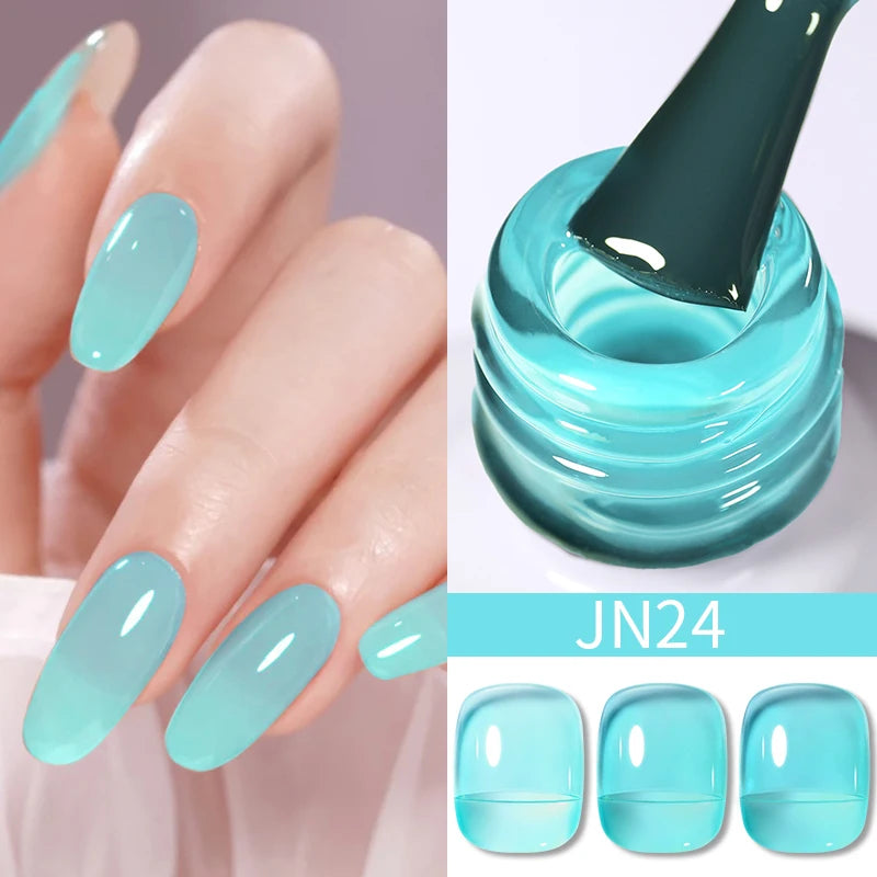 BORN PRETTY Water Light Cat Magnetic Gel Nail Polish Nude Milk White Jelly Color Semi Permanent Soak Off UV LED Gel Varnish DIY
