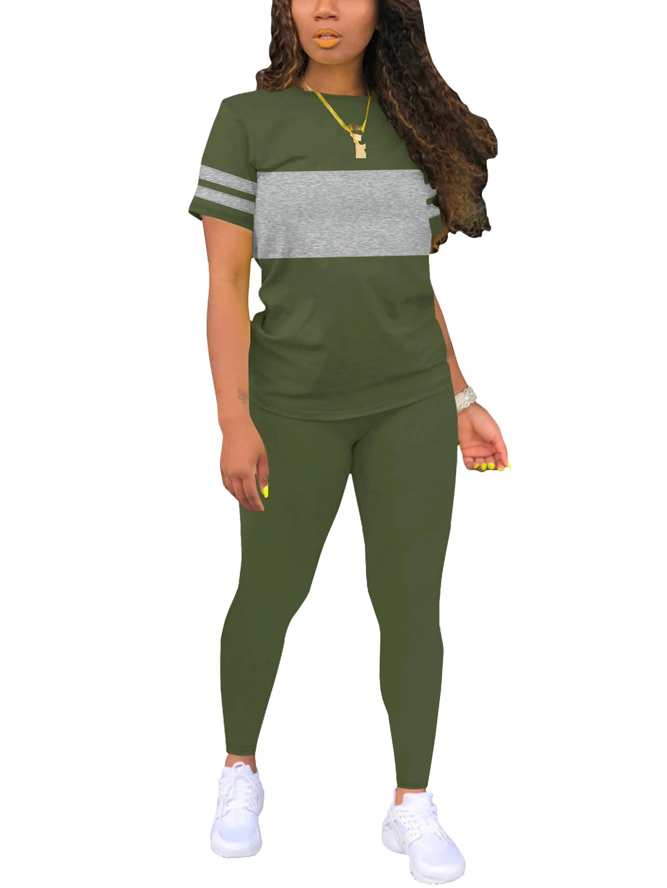 Women's Summer Casual  Set Fashionable Comfortable Ensemble Ladies Clothing Outfit