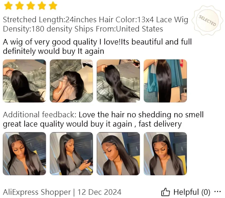 30 40 Inch Bone Straight 13x6 HD Lace Frontal Wigs Pre Plucked Brazilian Transparent Lace Front Human Hair For Women 200 Density