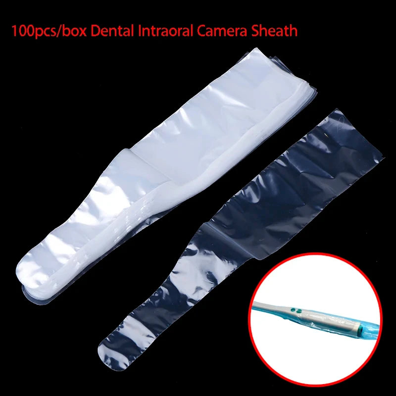 100Pcs/Box Dental Disposable Light Guide Rod Protective Film Sheath Sleeve Cover For Curing Light Sticks