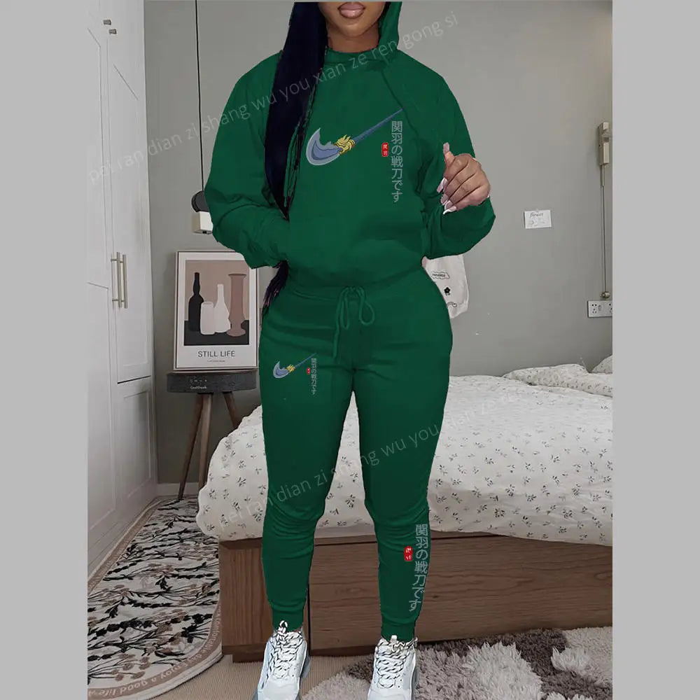 High Quality Hoodies Sets Women Clothing 2025 New in Pants Suits Fashion Brand Print 2 Piece Outifts Tracksuit for Women and Men