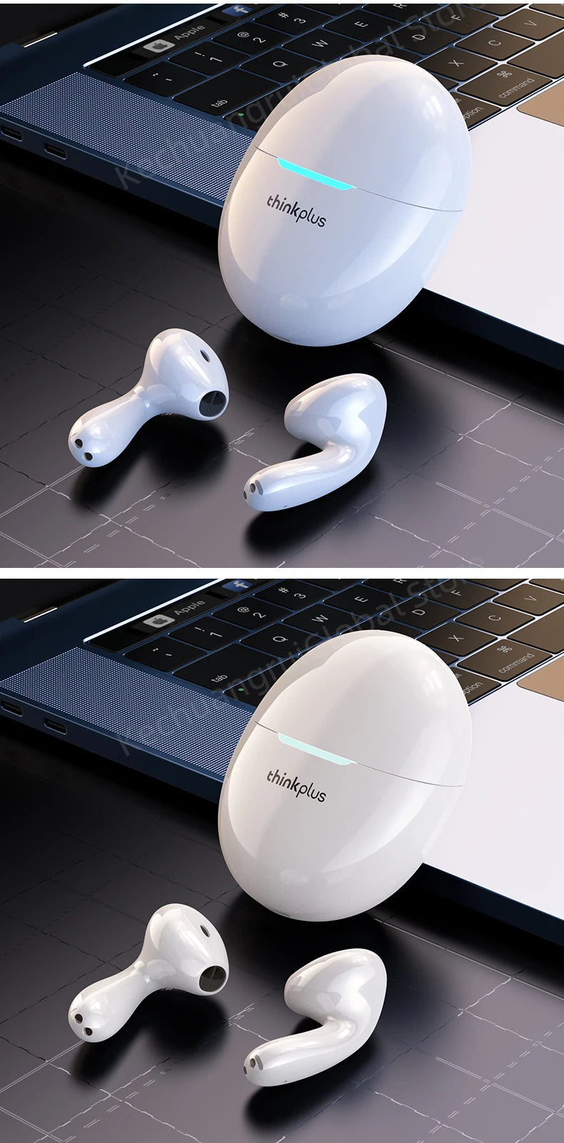 2025 Original Lenovo LP48 TWS Earphone Wireless Bluetooth 5.4 Headset Half In Ear Noise Reduction Free EarBuds For Huawei iPhone