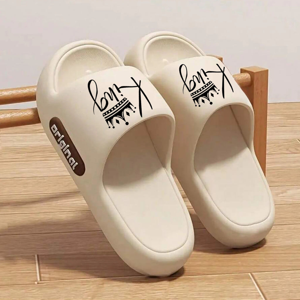 New Casual Innovative Design Men's Slippers Eva Soft Sole Lightweight Home Slippers High Quality Exclusive Brand Slippers