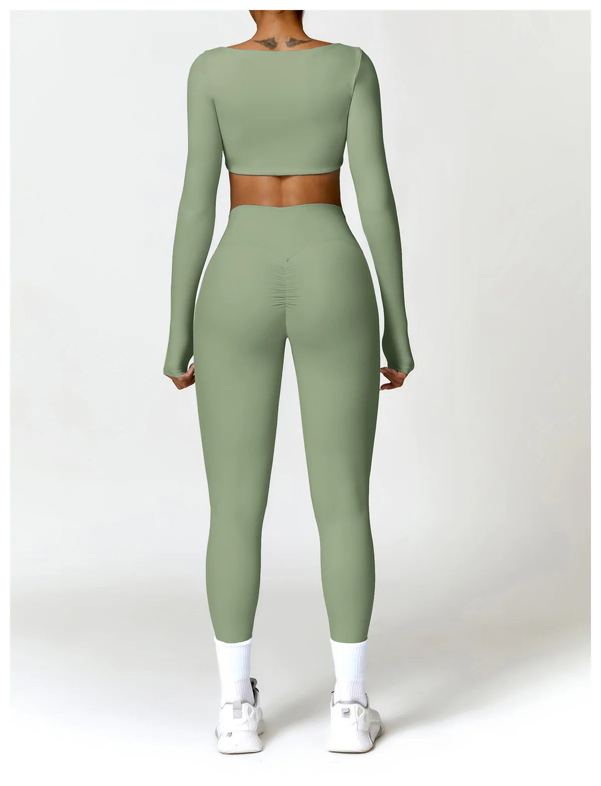 Women 2-Piece Sports Set Quick Drying For Gym Running Training Long Sleeve Sports T-Shirt Yoga Clothing Women Gym Sports Clothin