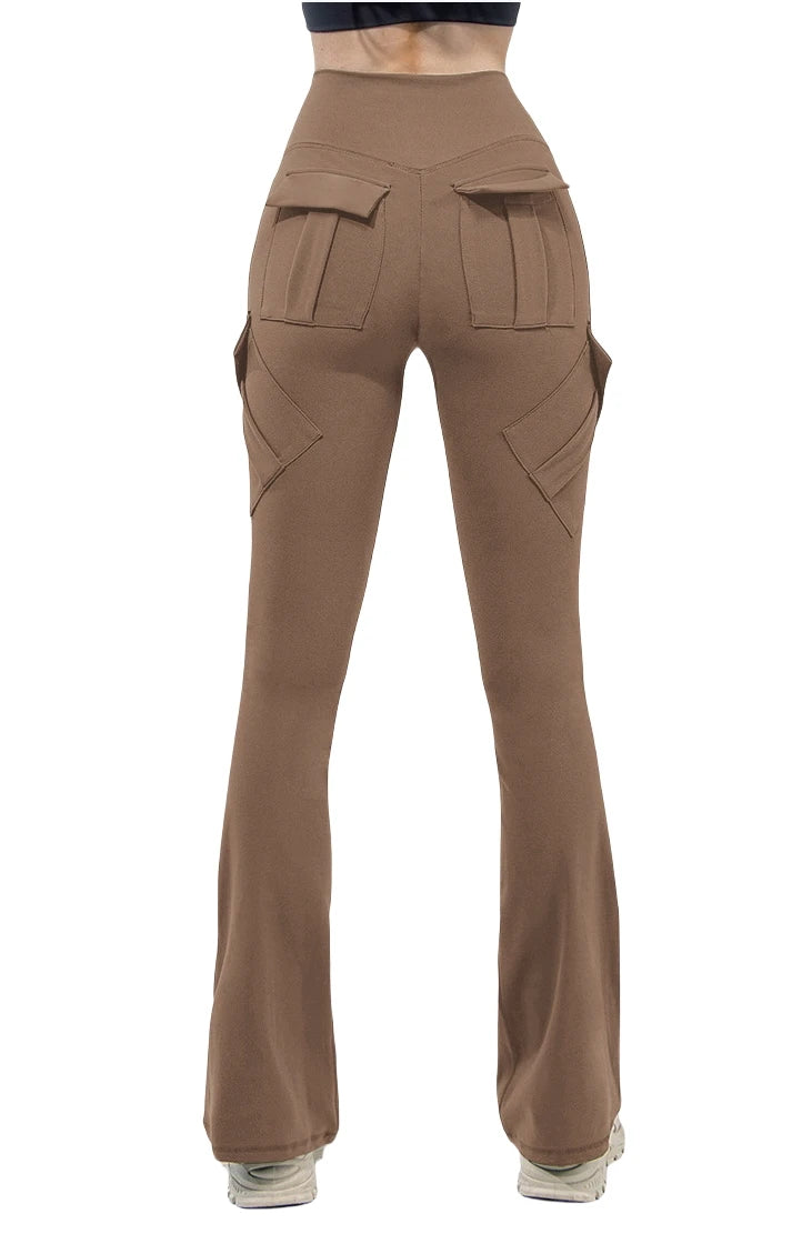 Leggings de Yoga de Pierna Ancha con Bolsillos