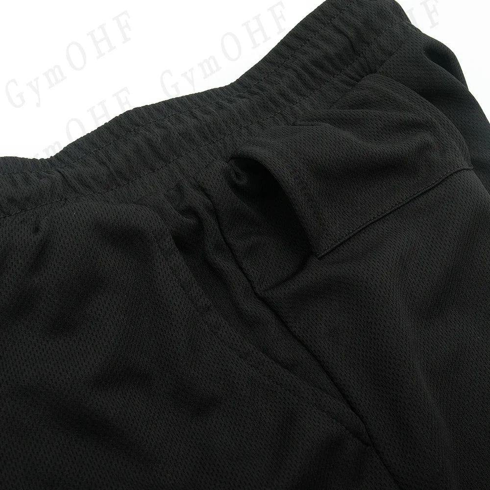 Goku Anime Running Shorts Men Fitness Gym Training 2 in 1 Sports Shorts Quick Dry Workout Jogging Double Deck Shorts