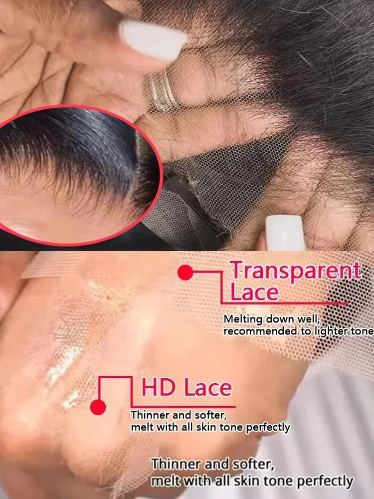 30 40 Inch Body Wave 13x6 HD Lace Frontal Wig Human Hair 13x4 Lace Front Wigs 4x4 5x5 360 Brazilian Pre Plucked Lace For Women