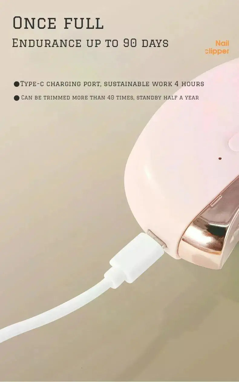 1 Pcs Electric Automatic Nail Clipper Manicure Nail Trimmer For Adult